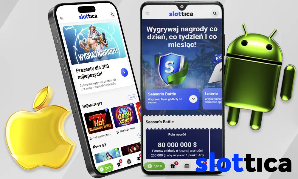 Informacje o aplikacji mobilnej Slottica
