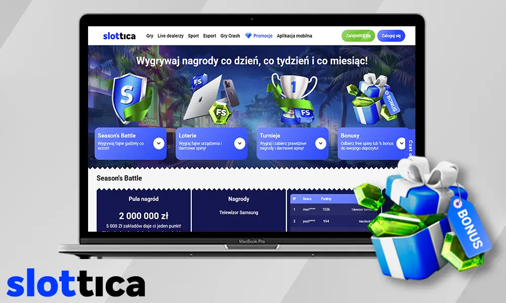 Informacje o bonusach i promocjach w Slottica