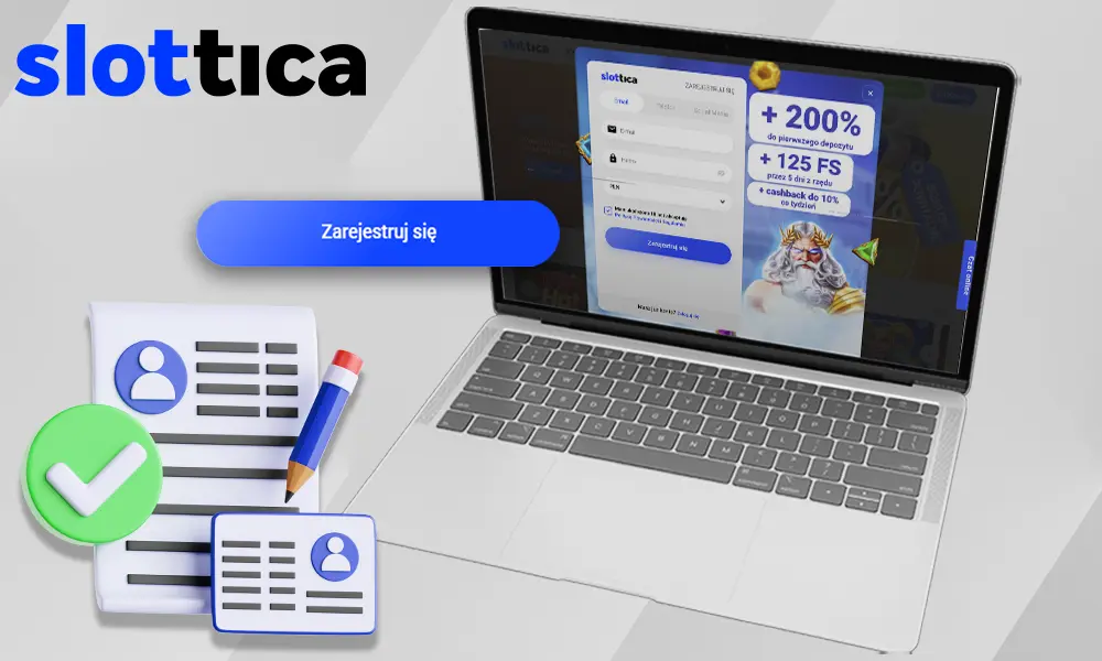 Jak zarejestrować się w Slottica